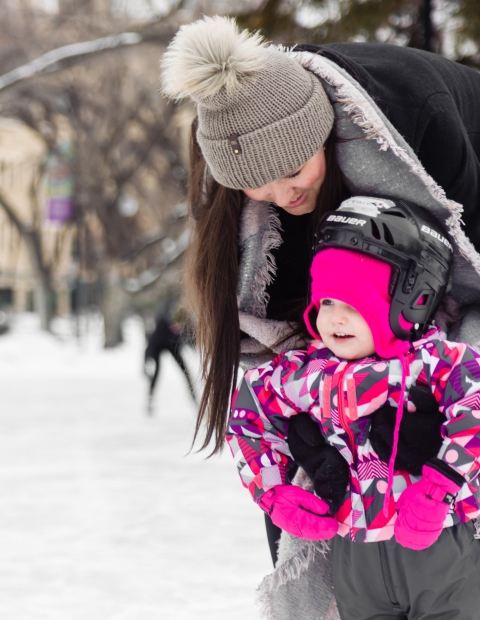 Ice Skating at Cameco Rink - Cropped