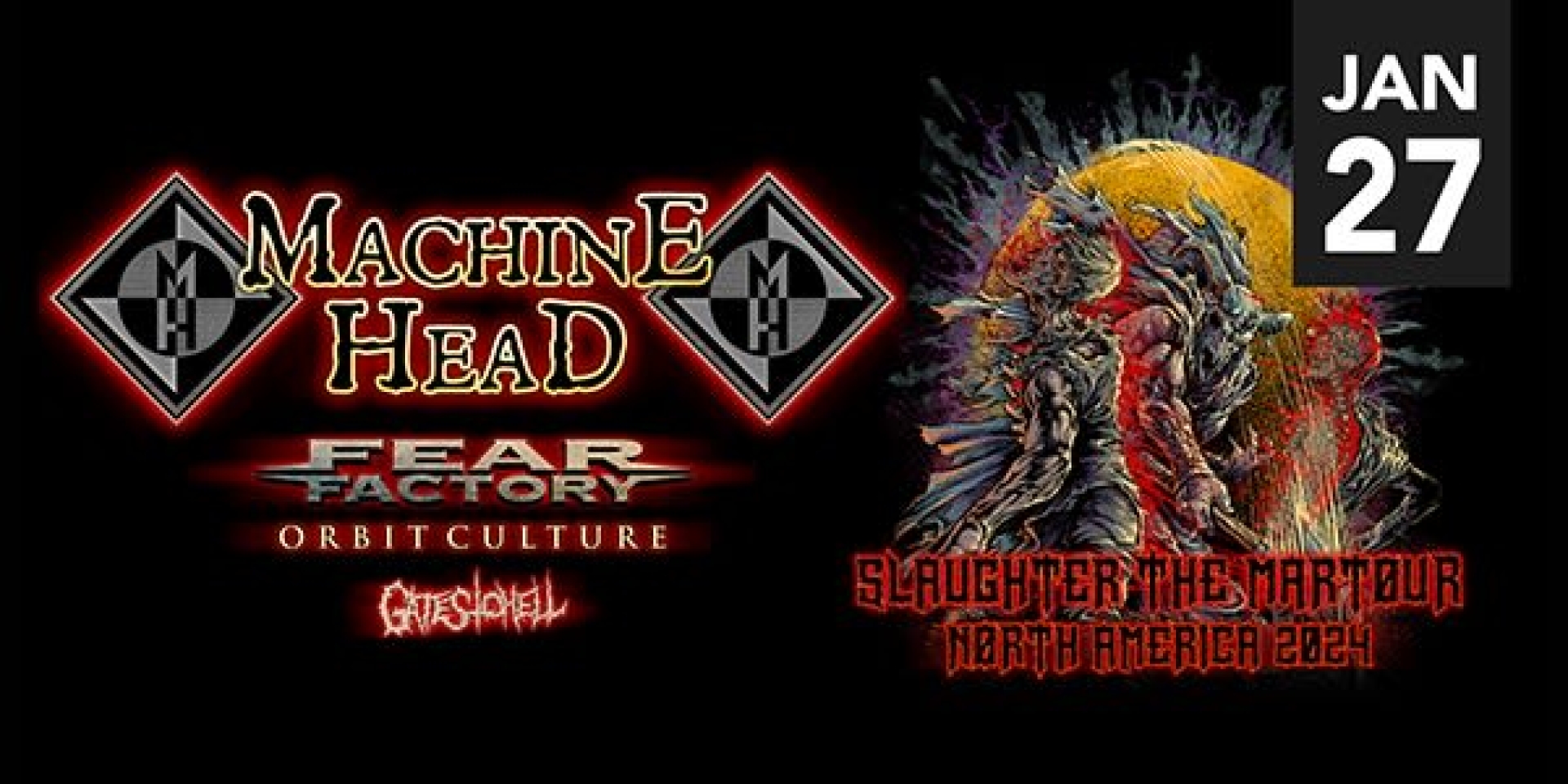 Poster for Machine Head event