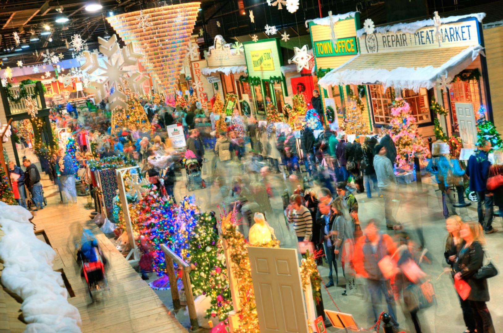 People at a Christmas Market