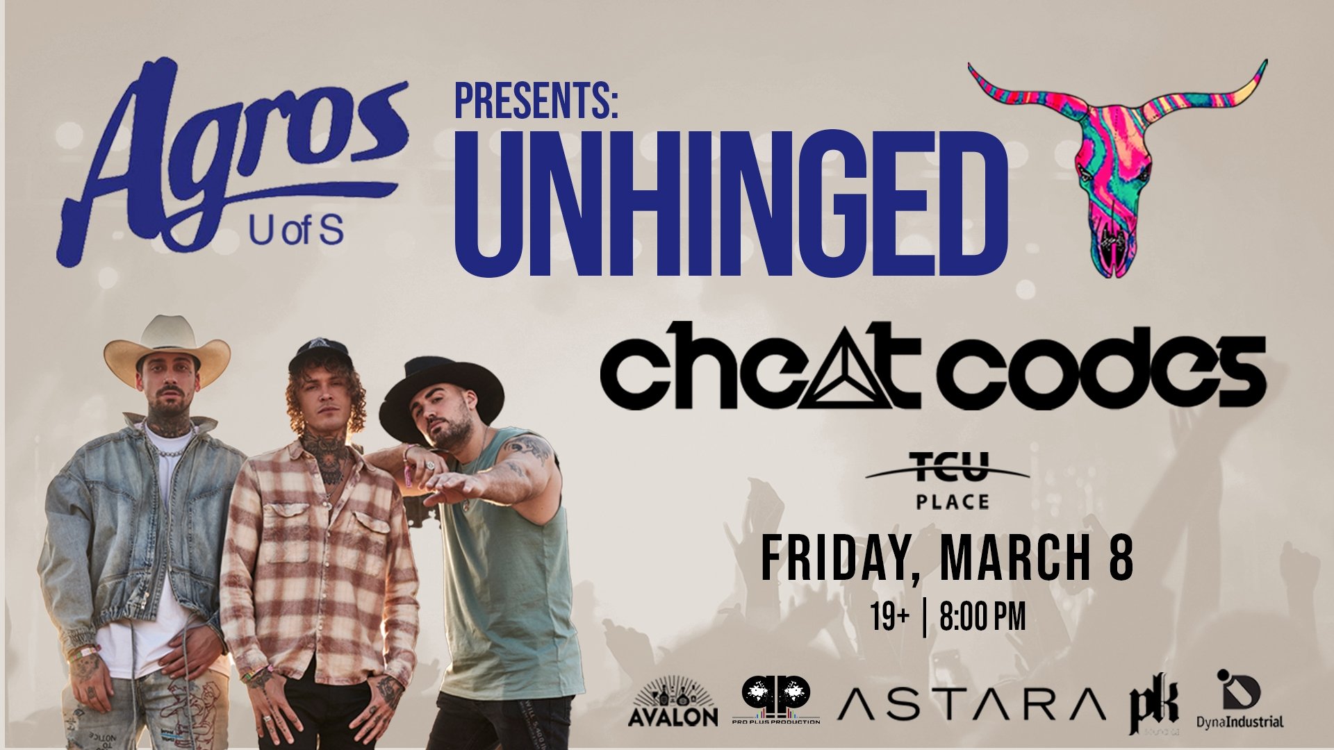 U of S Agros Presents: Unhinged 2024 ft. Cheat Codes in Saskatoon