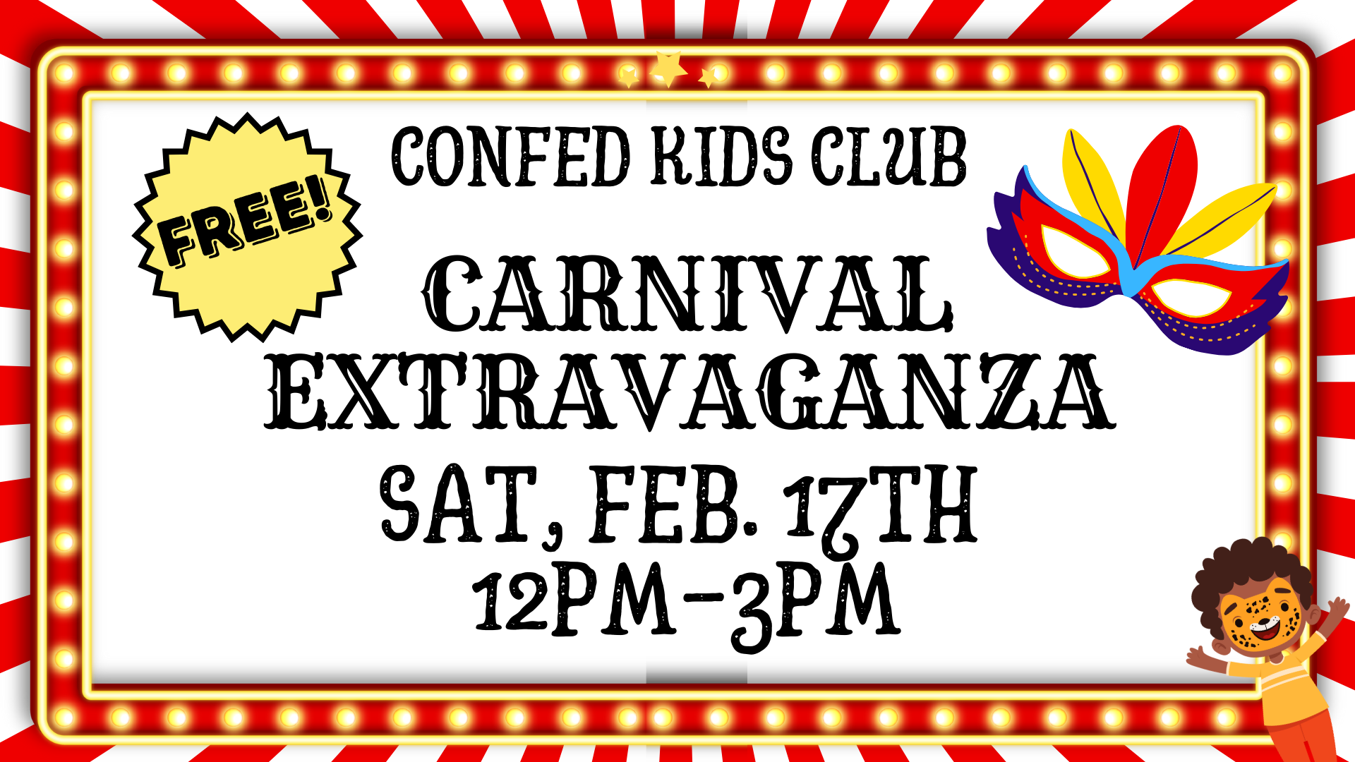 Confed Kids Club Carnival Extravaganza