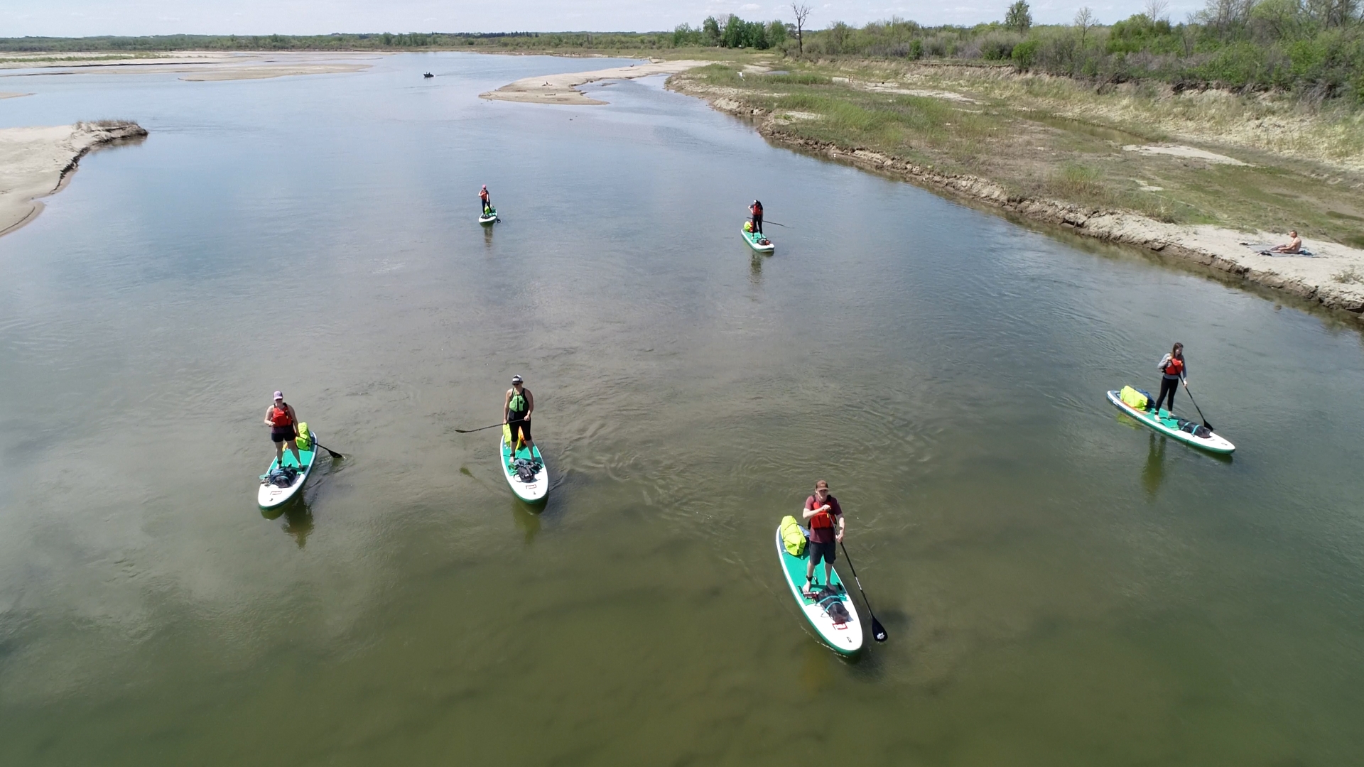 Paddling on the South Saskatchewan River