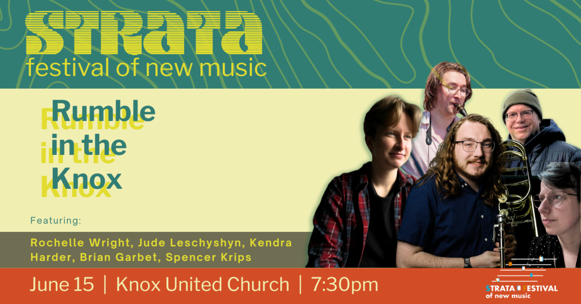  Rumble in the Knox brings together the lowest acoustic instruments in Saskatchewan at Knox United Church on Saturday, June 15th, 2024, 7:30 PM.