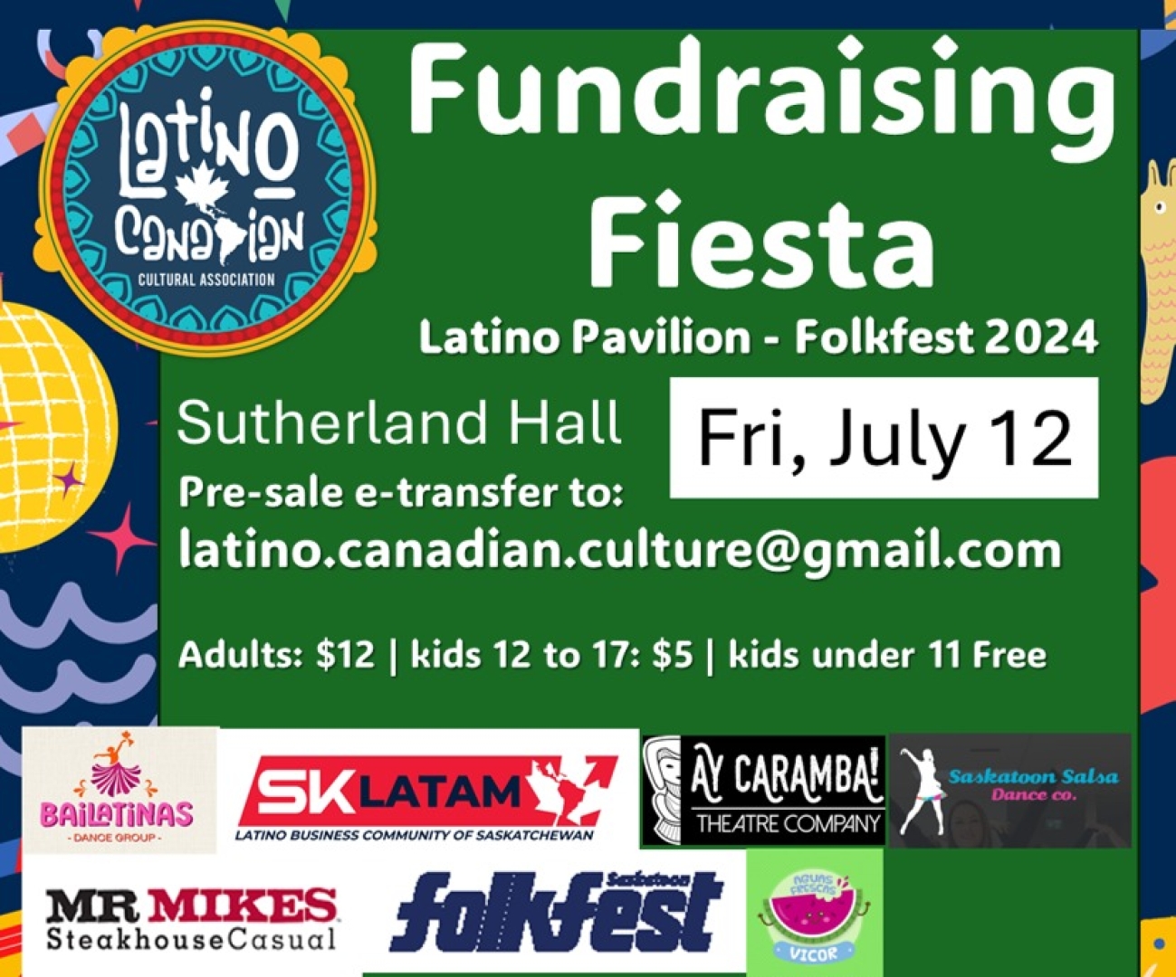 Fundraising Fiesta to support Latino Pavilion Folkfest 2024