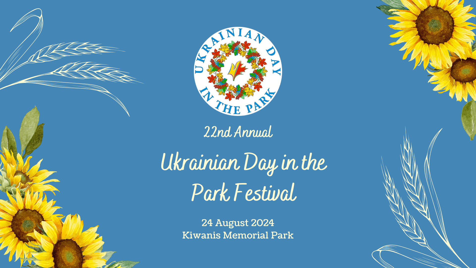22nd Annual Ukrainian Day in the Park Festival Promo Poster