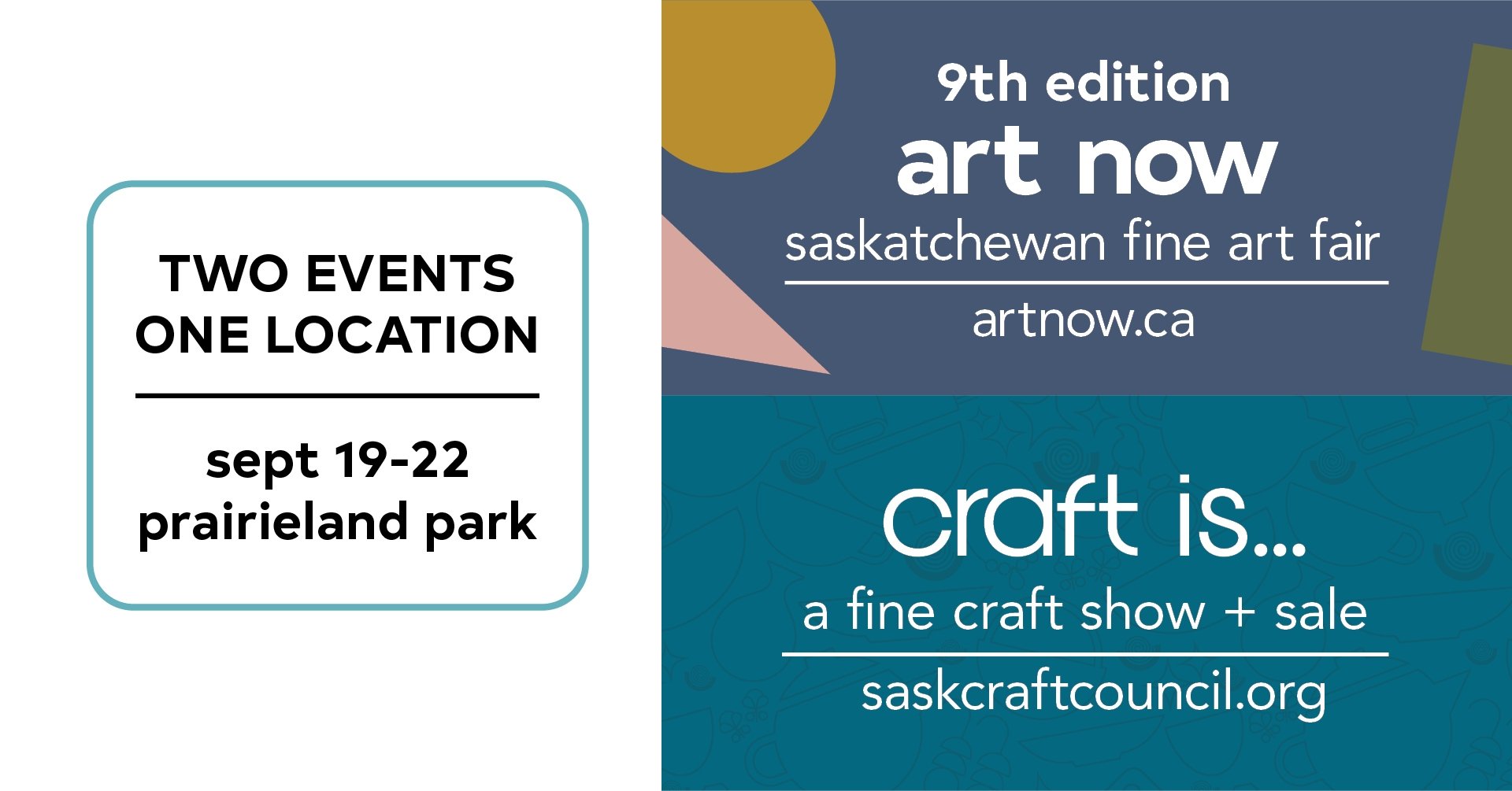 Experience two shows, both art and craft, in one location for the first time. The Saskatchewan Craft Council (SCC) and SaskGalleries have teamed up to present a new fine art + craft experience in Saskatchewan. SaskGalleries is showcasing the 9th edition of Art Now, while the SCC introduces Craft Is… Fine Craft Show + Sale.