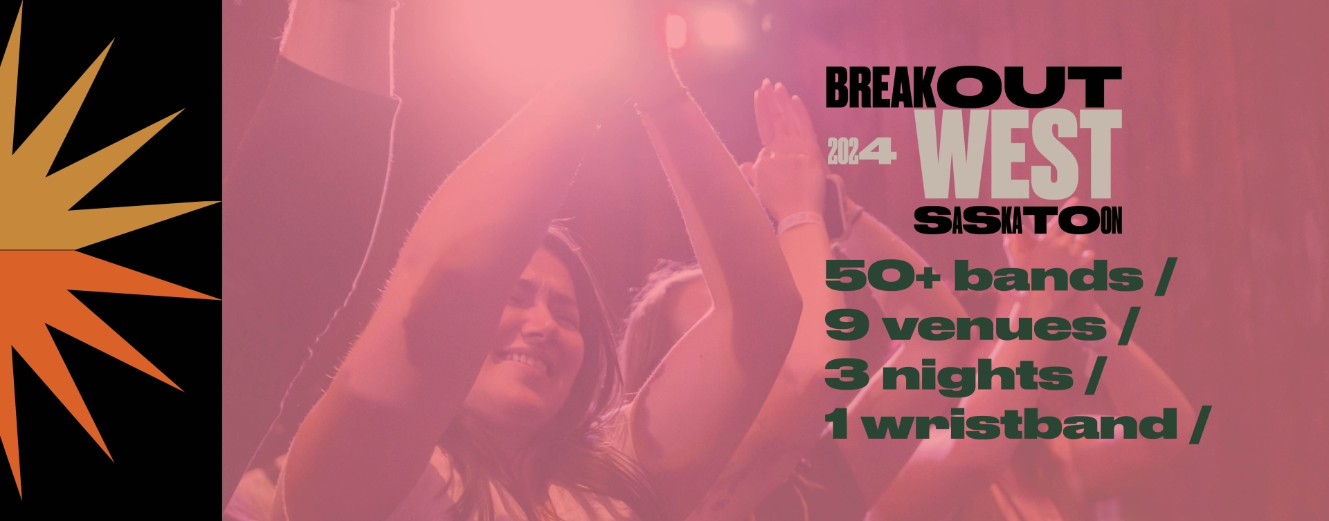 50 bands, 9 venues, 3 nights, 1 wristband
