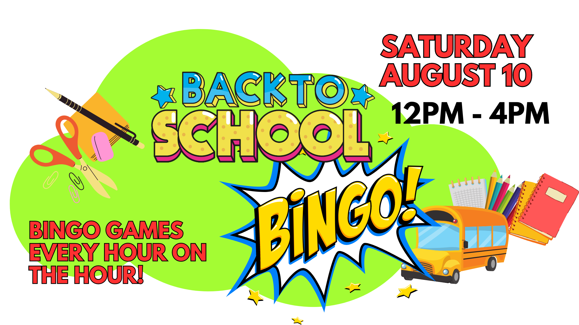 Back to School Bingo