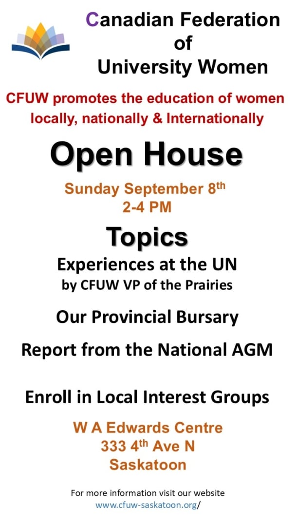 Canadian Federation of University Women  Open House