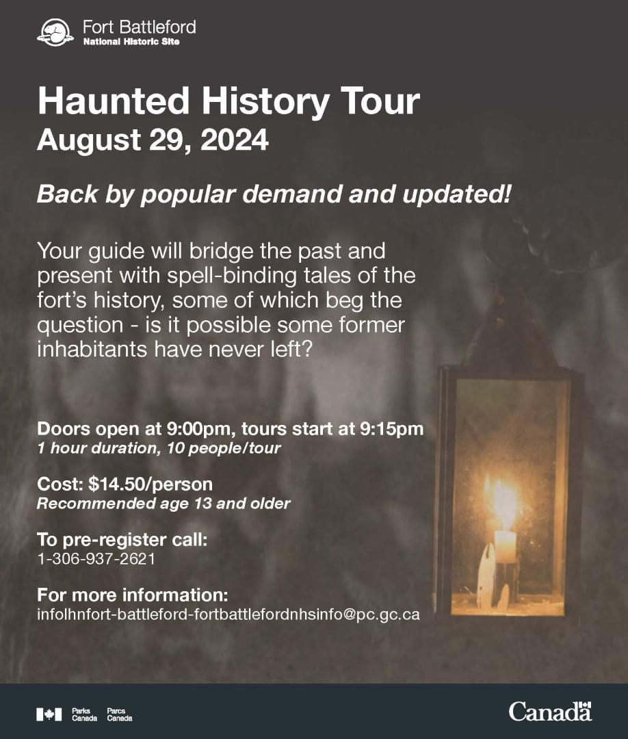 Event poster for Haunted History tour