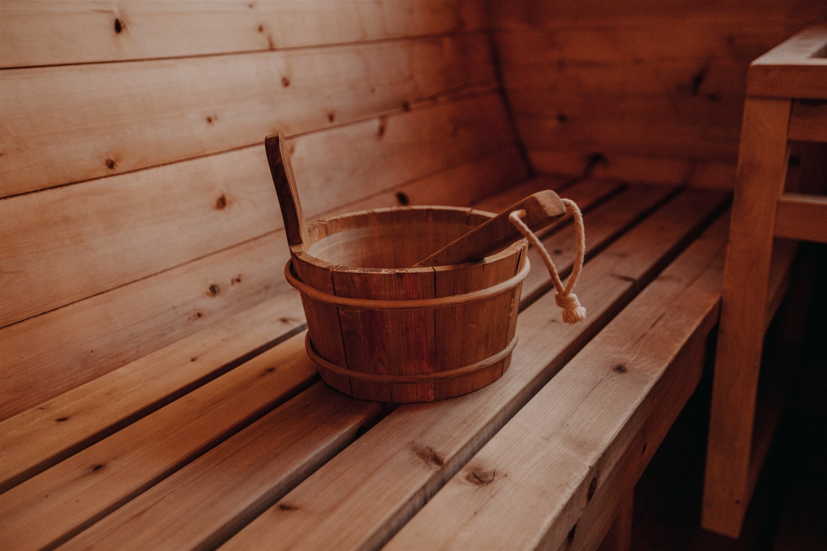 Inside our Sauna