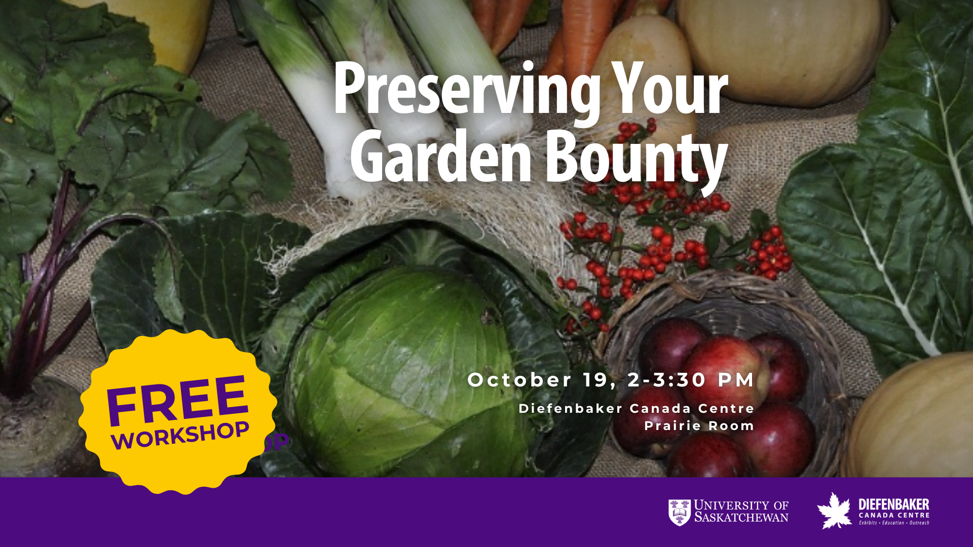 Preserving your garden bounty workshop