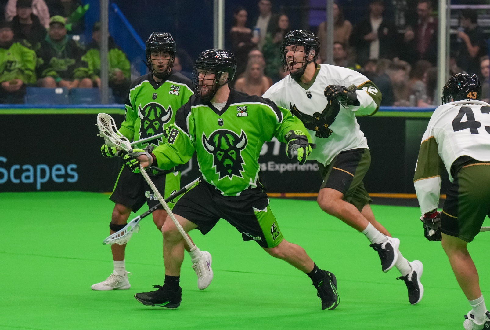 Sask Rush Player on the Field