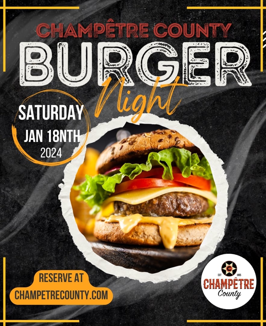 unique Burger Night at Champêtre County