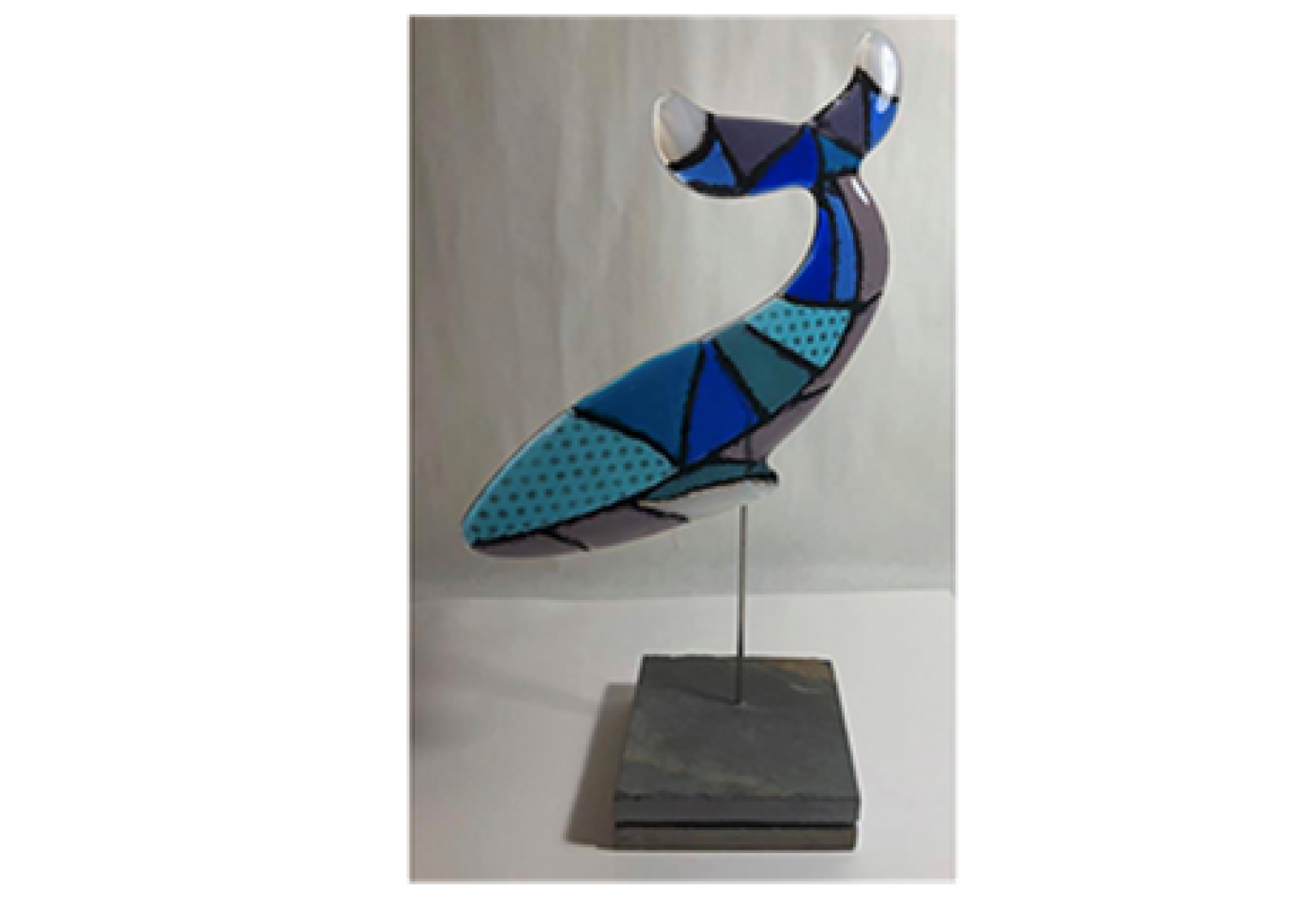 "Whale" by glass artist Elisabeth Miller