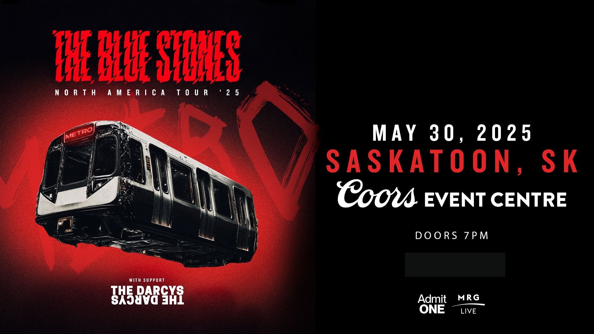 THE BLUE STONES w/ THE DARCY'S - NORTH AMERICA TOUR '25