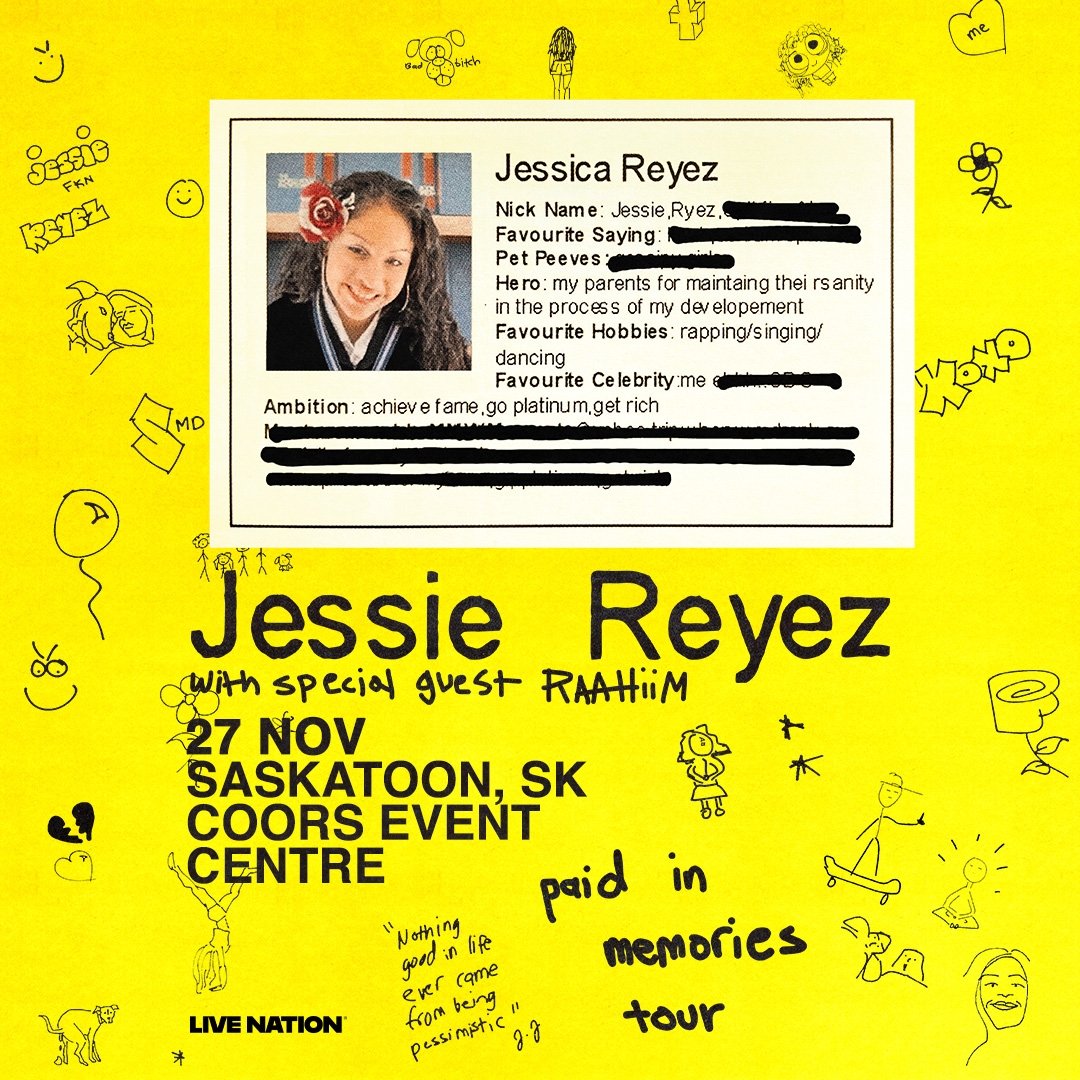 JESSIE REYEZ: PAID IN MEMORIES TOUR