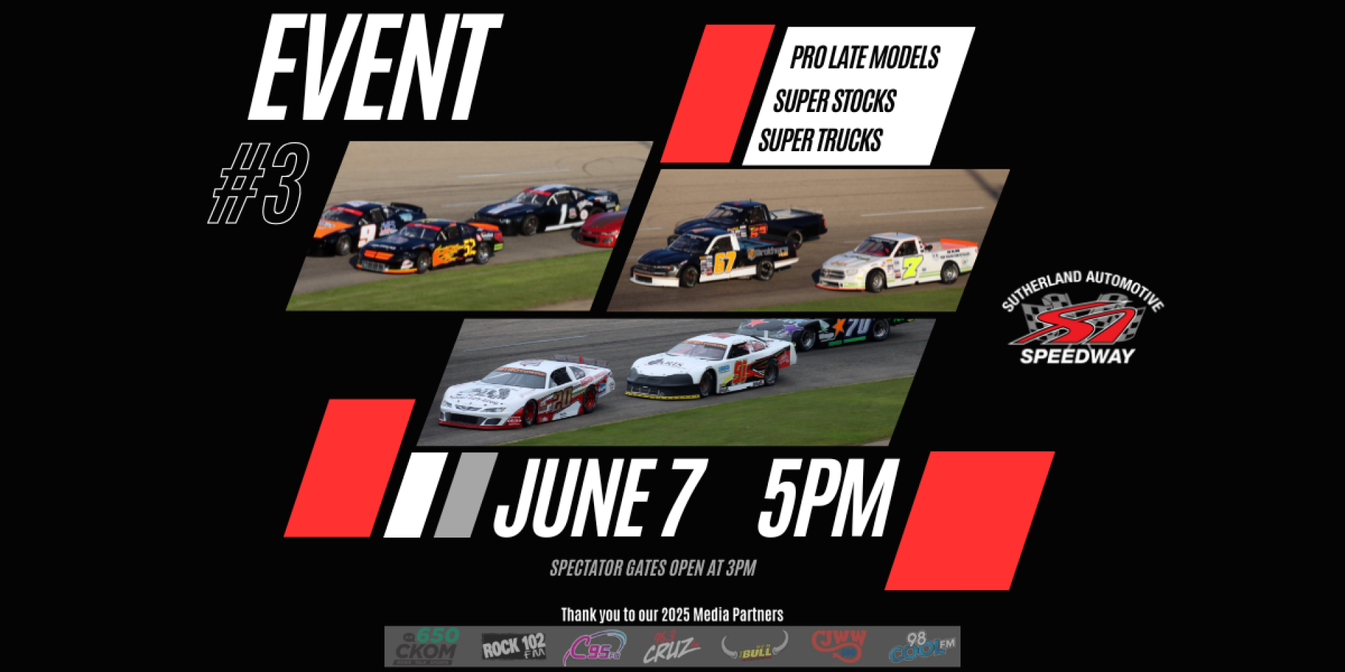 Event #3 | Pro Late Models | Super Stocks | Super Trucks