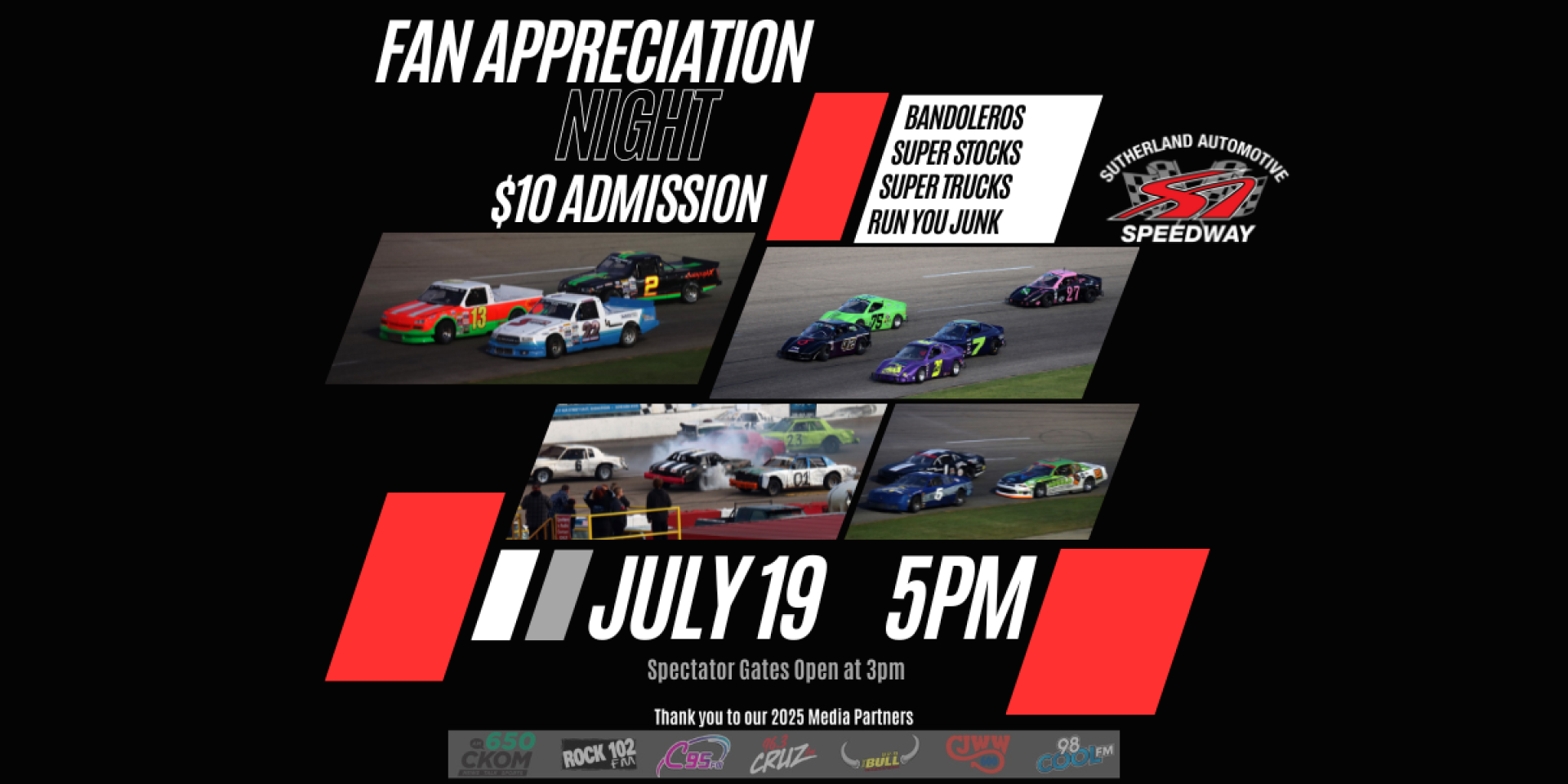 Fan Appreciation Night - Bandoleros | Super Stocks | Super Trucks | Run Your Junk