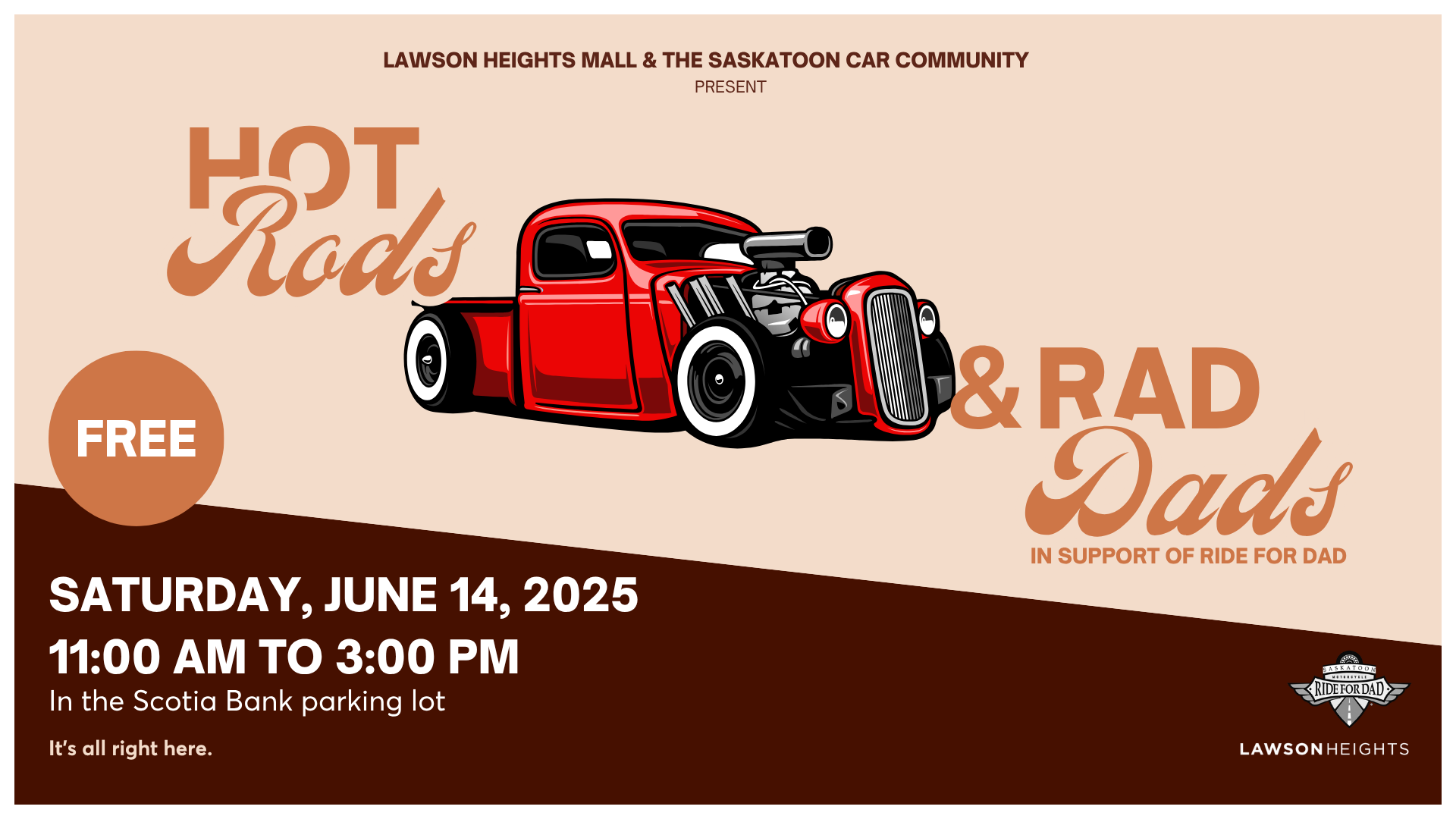 Hot Rods & Rad Dads Car Show in Support of Ride for Dad and Prostate Cancer Awareness