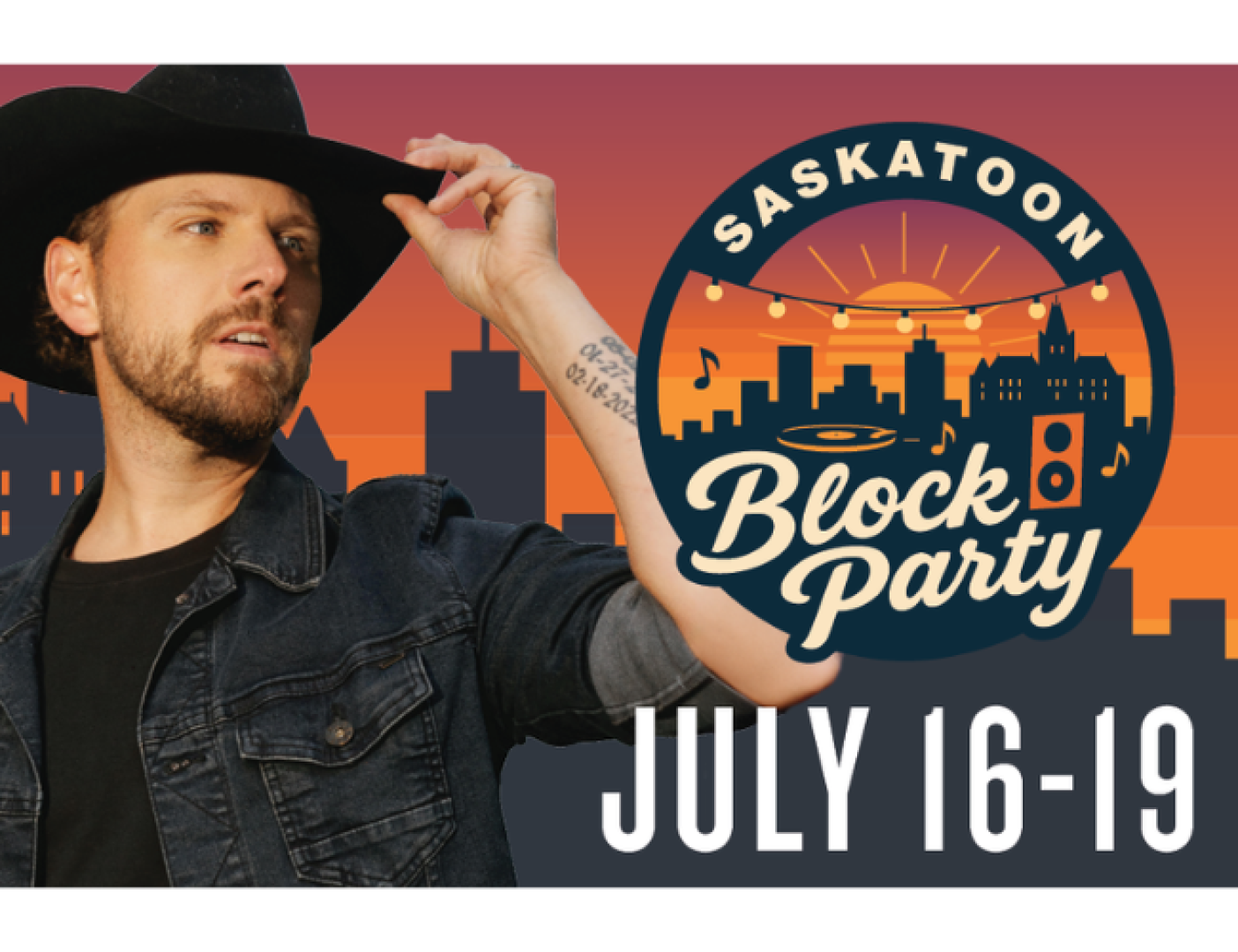 Saskatoon block party promotional poster