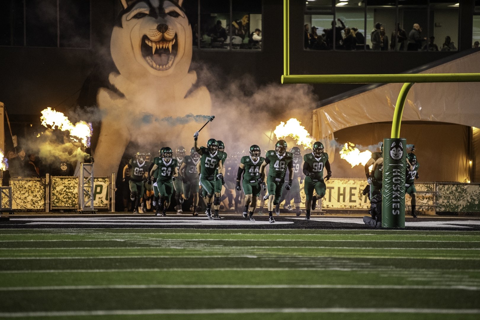 Huskie Football Entrance 
