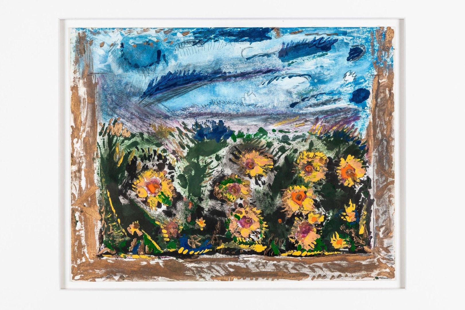 Dmytro Stryjek, Flower at Prairie, 1988, mixed media. From the permanent collection of the Ukrainian Musium of Canada