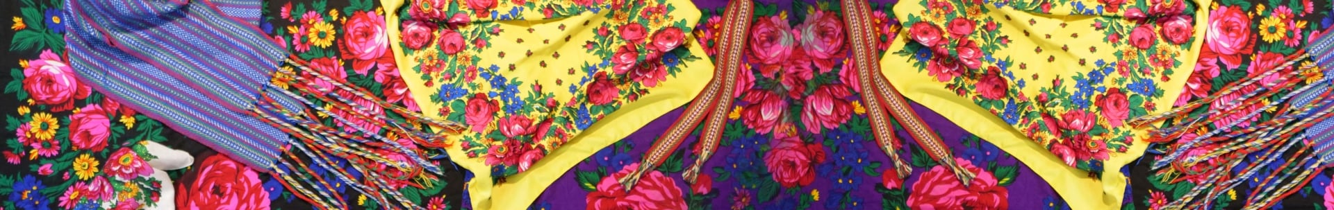 Photo of Ukrainian and Indigenous textiles