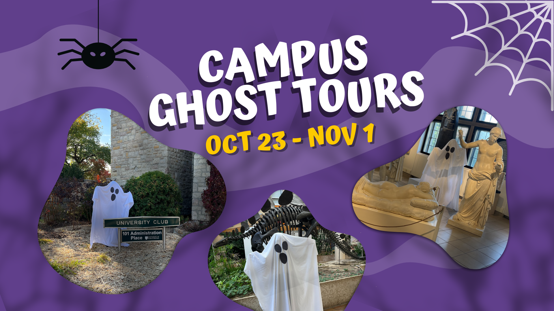 Campus Ghost Tours October 23 to Nov 1