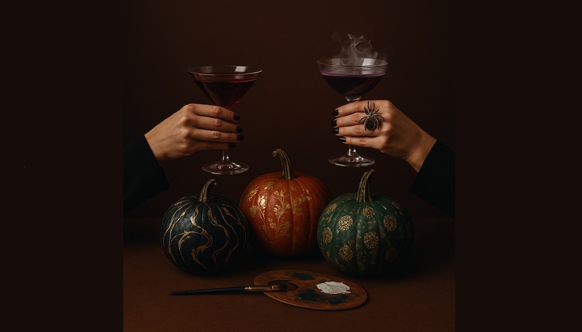 Gather your favorite ghouls for a night that mixes wicked cocktails, laughter, and creativity in a darkly moody, unforgettable setting