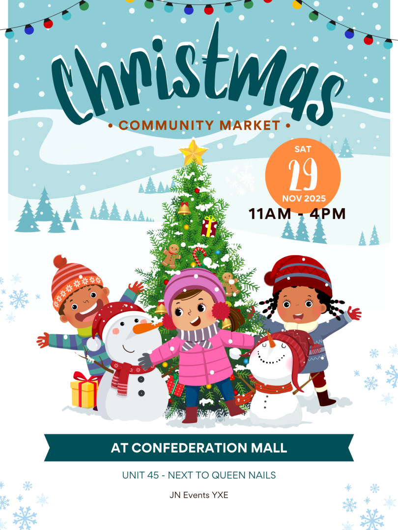 Christmas Community Market at Confederation Mall on Saturday November 29 from 11am to 4pm