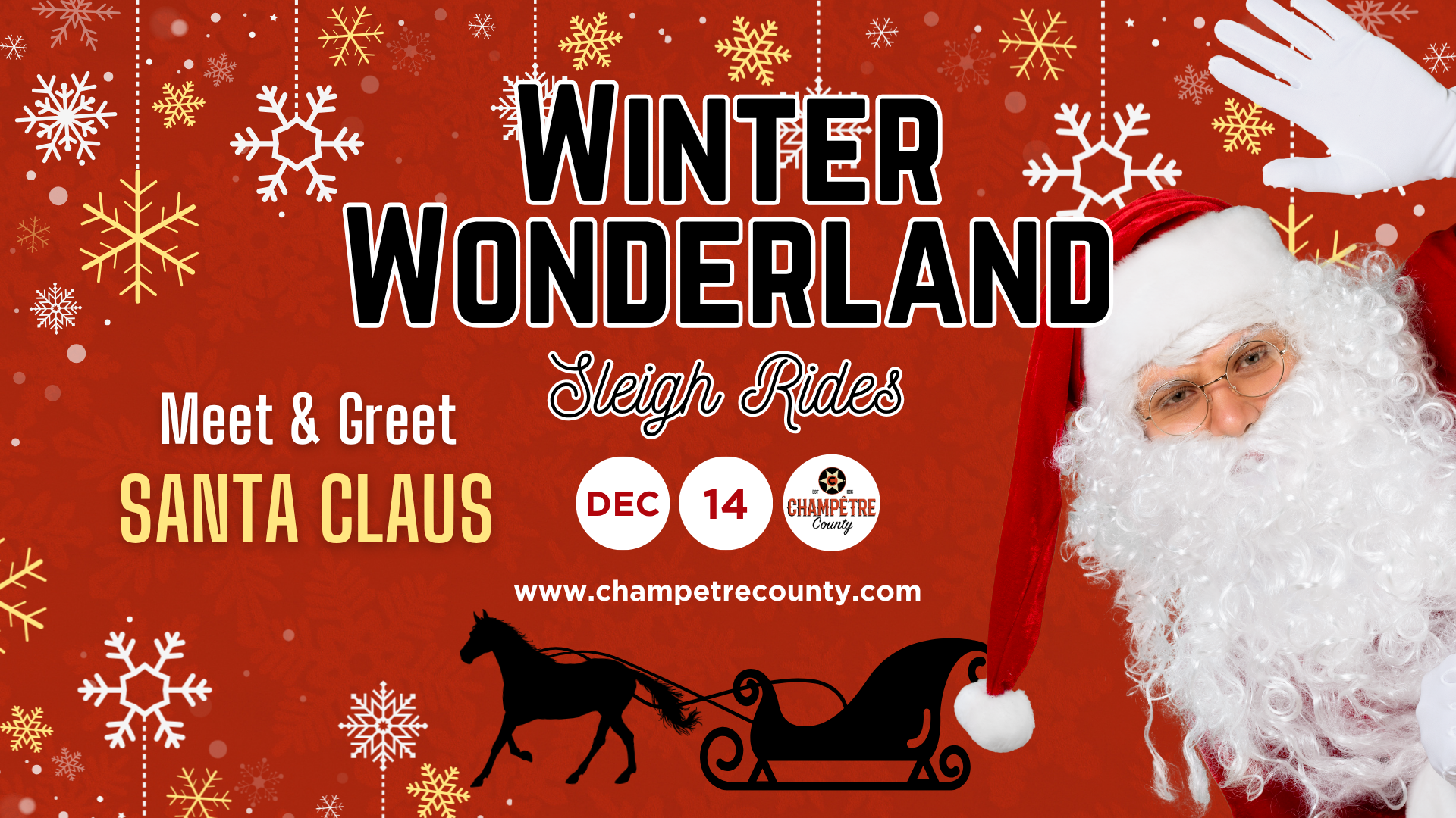 Champetre County Santa and Sleigh Rides 2025