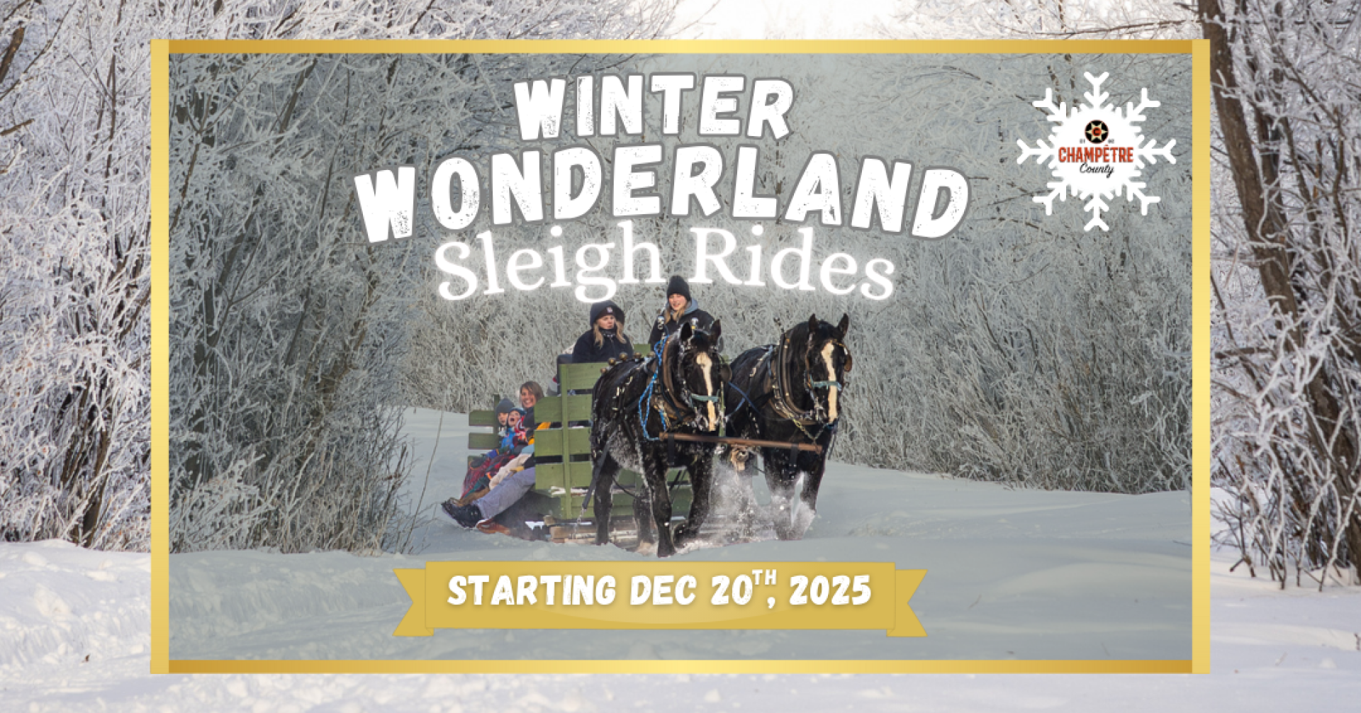 Champetre County Winter Wonderland Sleigh Rides 2025