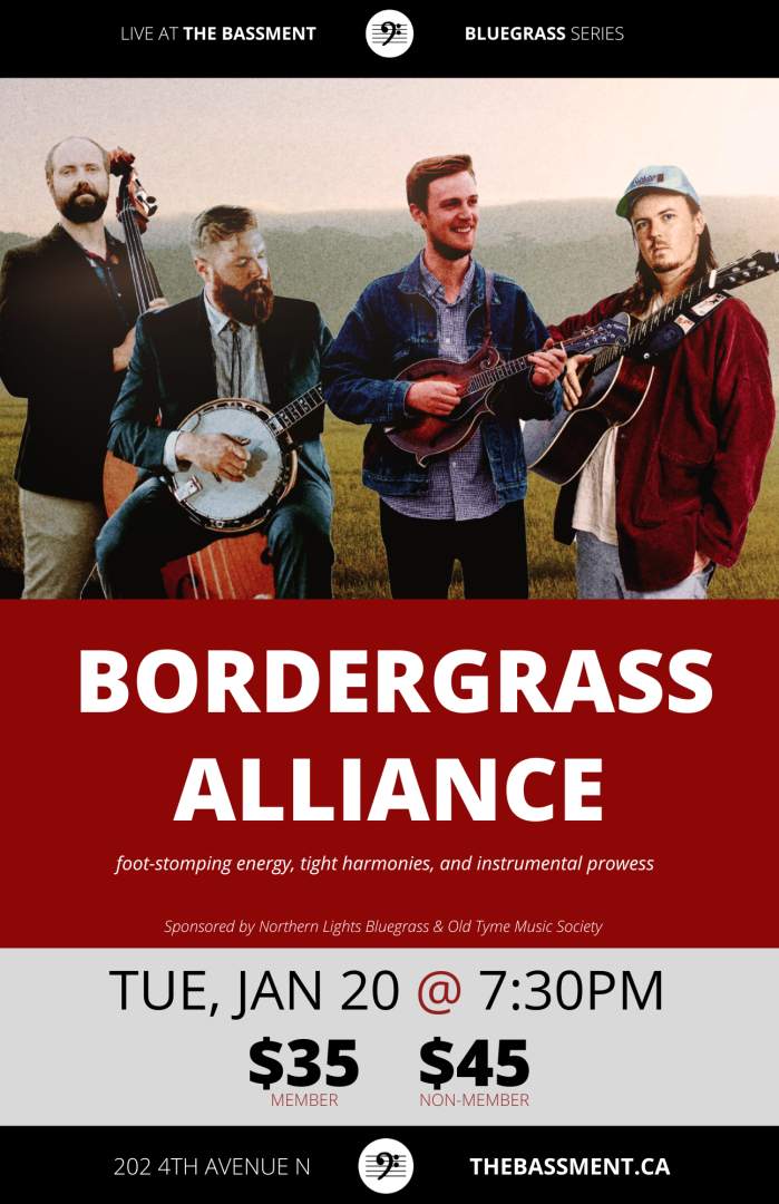 BORDERGRASS ALLIANCE CONCERT POSTER JAN 20, 2026