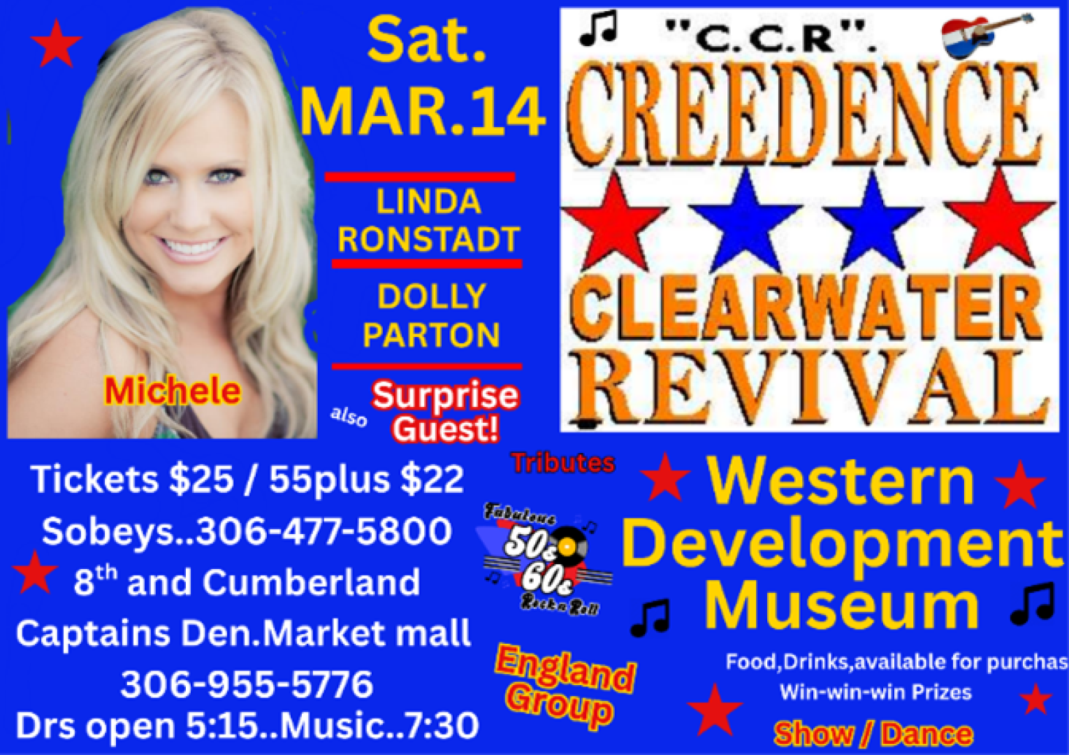 Show poster with event details. 