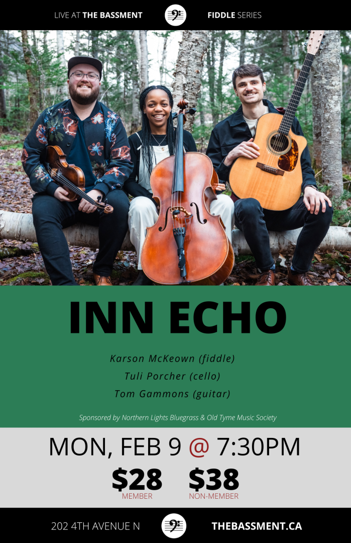 INN ECHO AT THE BASSMENT MON FEB 9 AT 7:30 PM