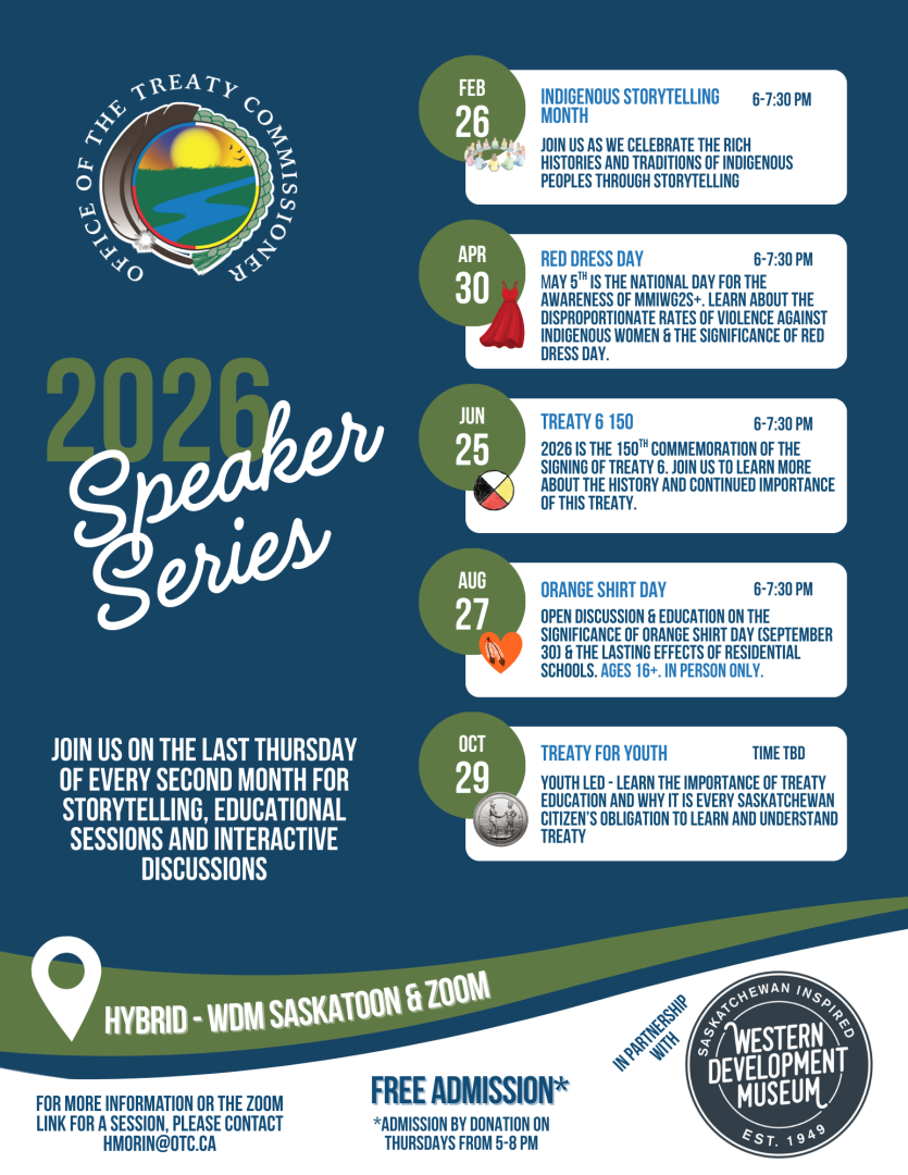 The image features a poster with event details for the 2026 OTC speaker series