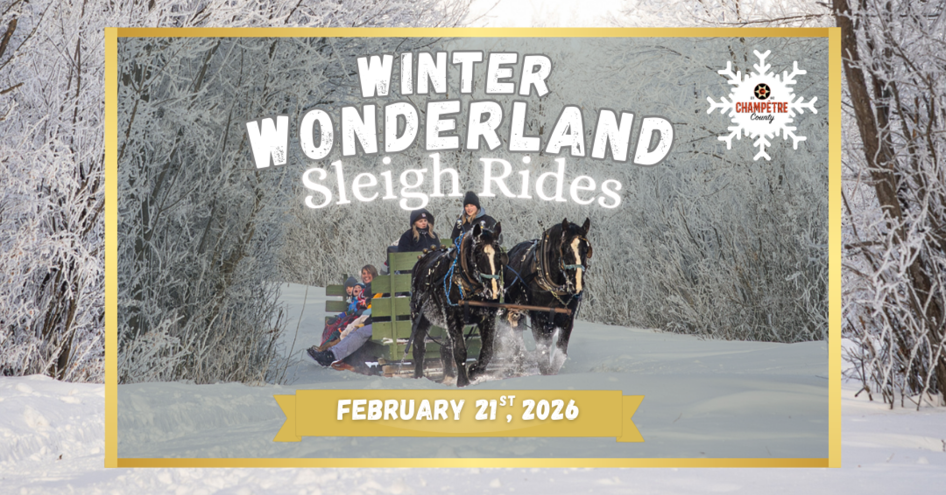 Winter Wonderland Sleigh Rides February 21st  2026
