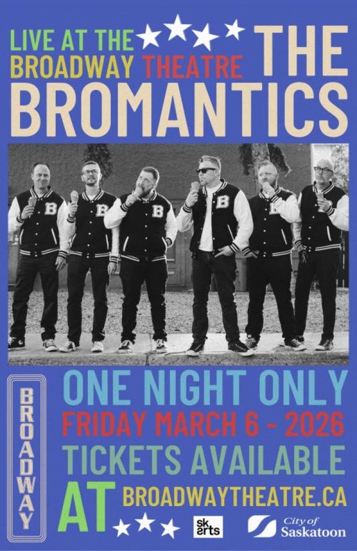 Image of 6 men standing in matching outfits (letter jackets) eating ice cream. 