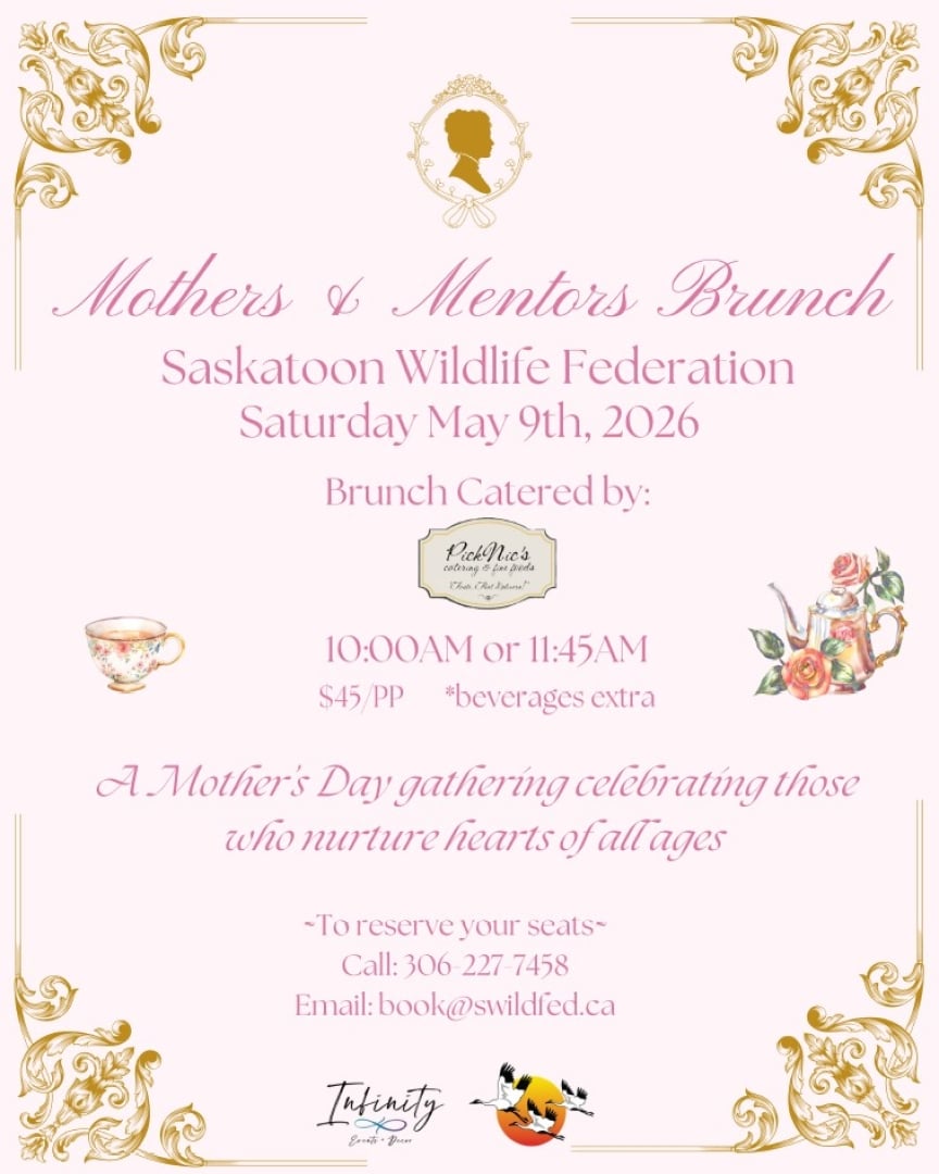A quaint brunch for mothers and mentors hosted by the Saskatoon Wildlife Federation