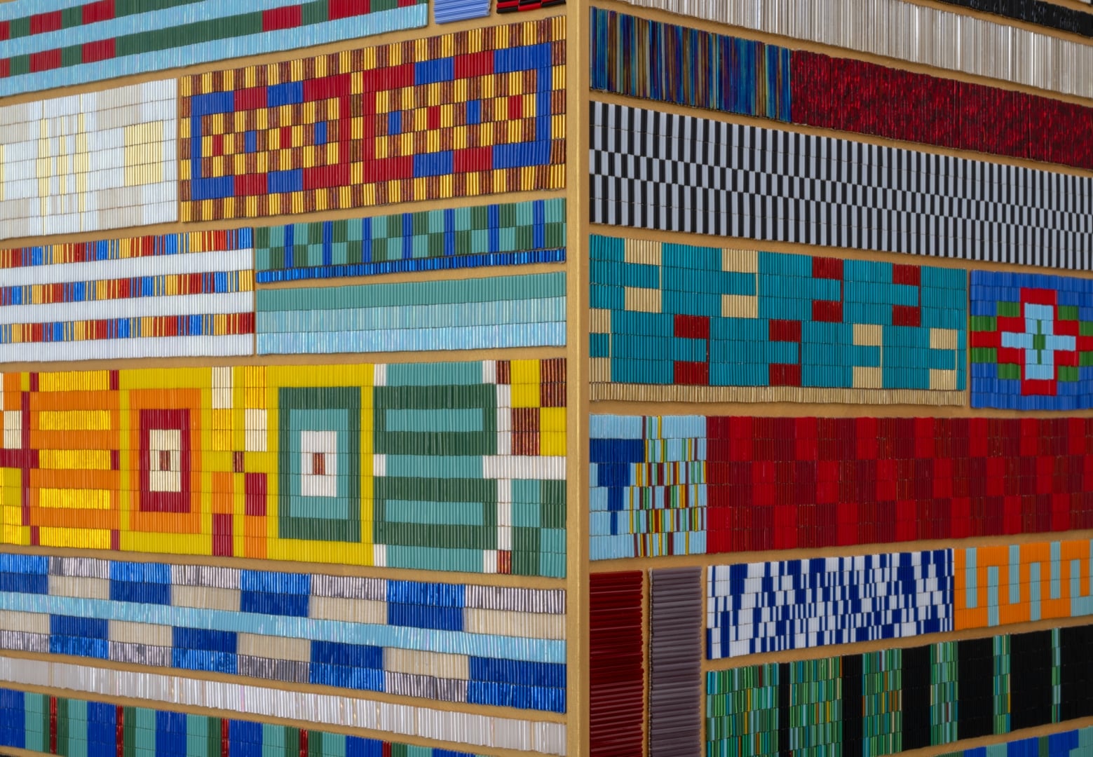 Dyani White Hawk (Sičáŋǧu Lakota), Visiting, 2024. Denver Art Museum: Funds from Vicki and Kent Logan. © Dyani White Hawk, courtesy of the artist and Bockley Gallery, photo: Rik Sferra.