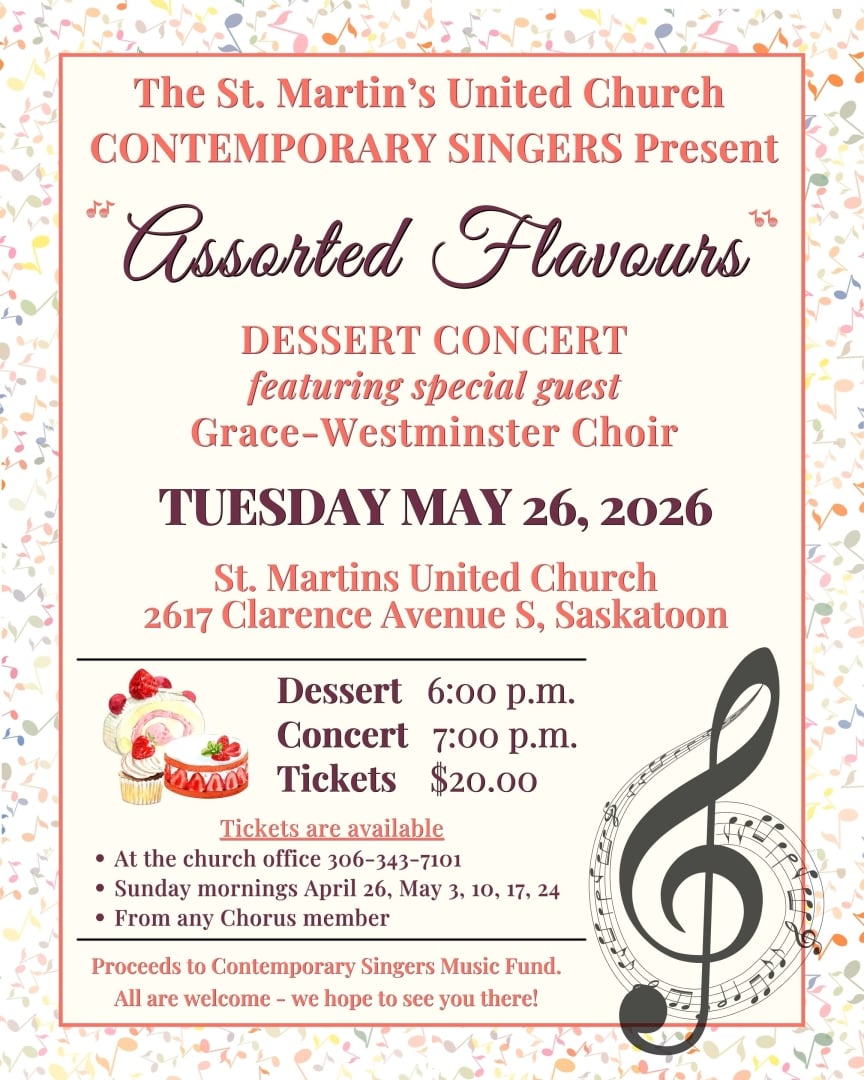 The St. Martin’s United Church CONTEMPORARY SINGERS Present "ASSORTED FLAVOURS"