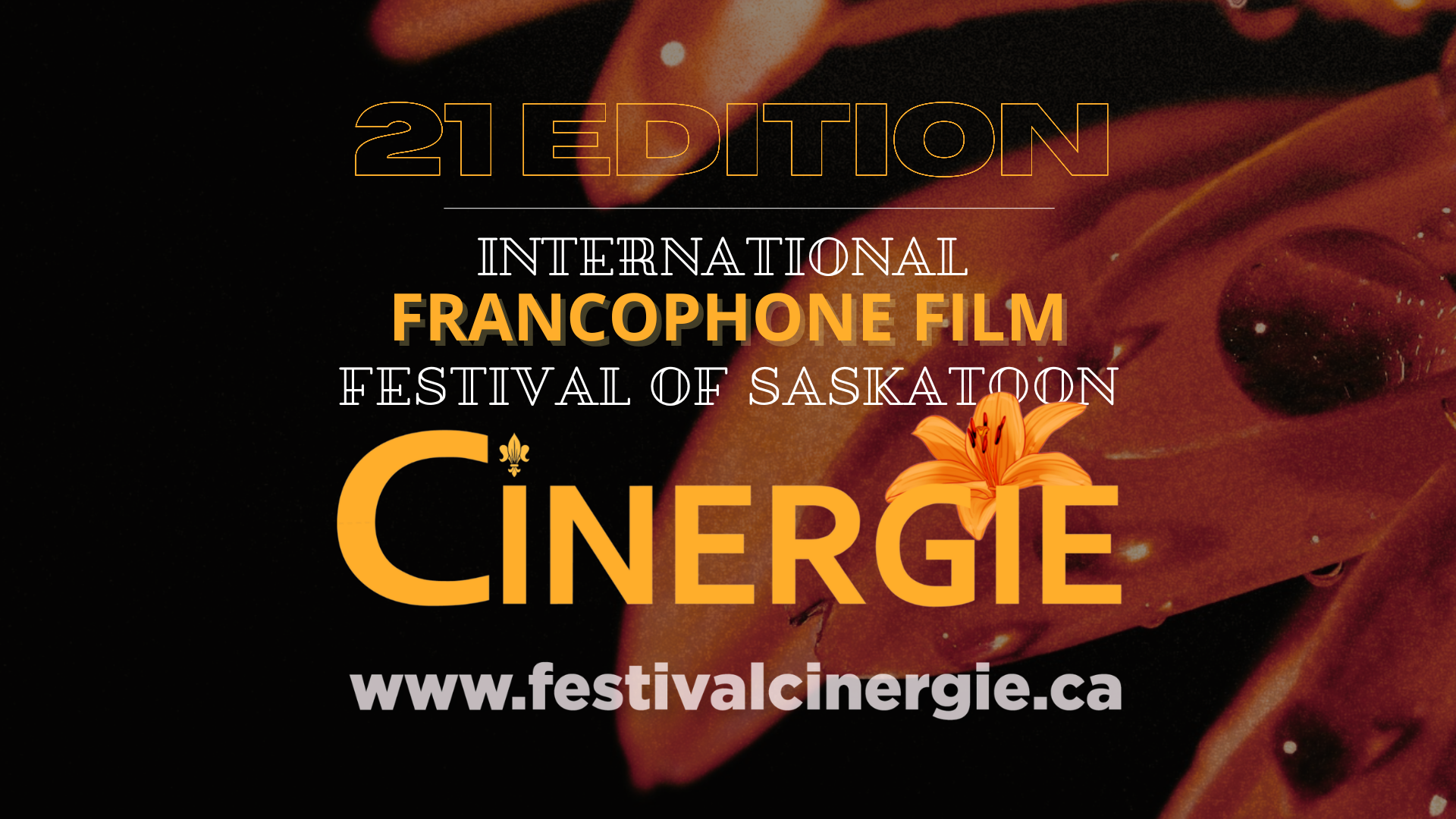 Banner, 21st Edition International Francophone Film Festival of Saskatoon CINERGIE