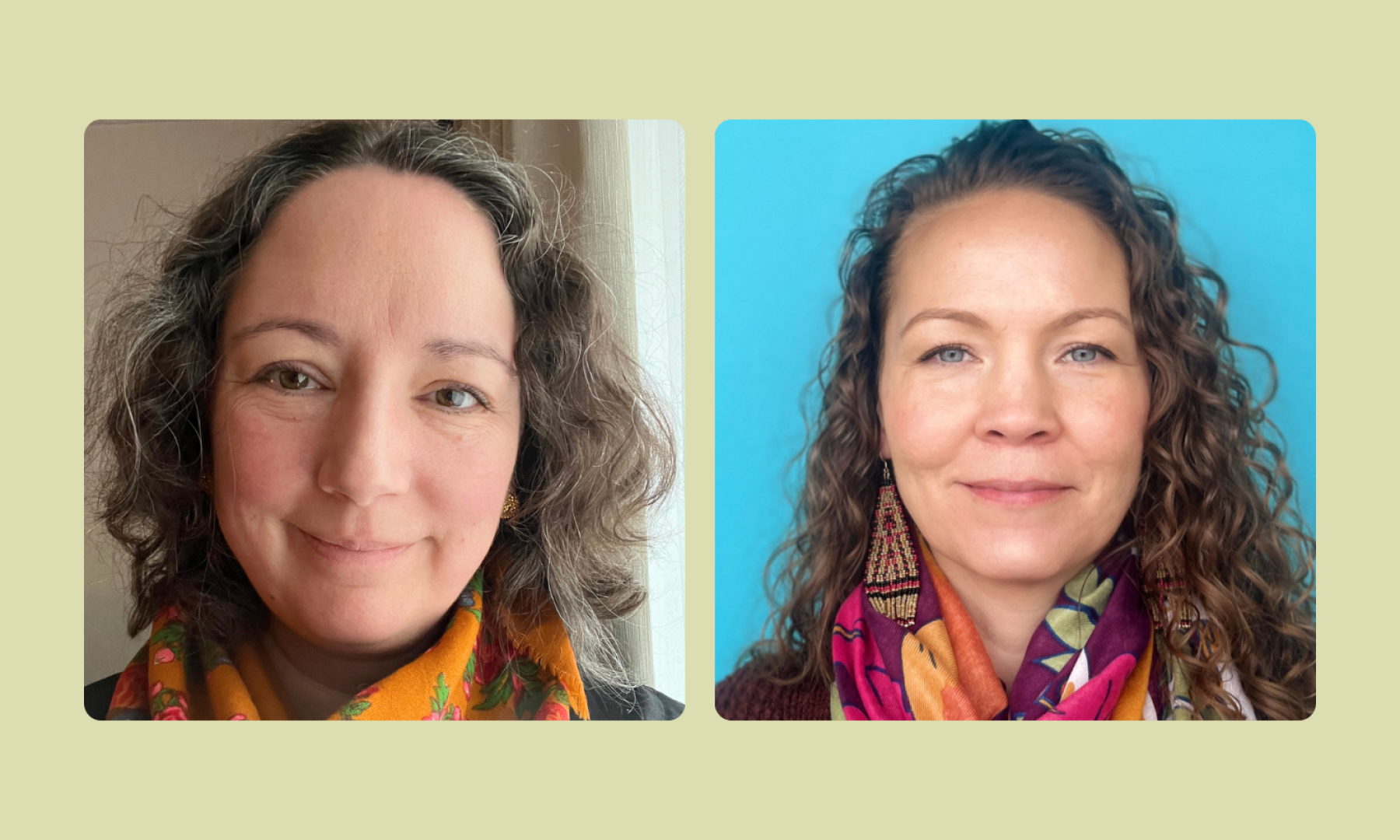 Headshot of Erin Suliak (left) and Vanessa Hyggen (right)