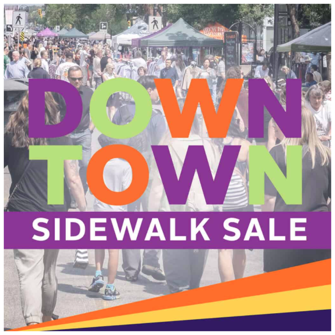 DWTN sidewalk sale poster