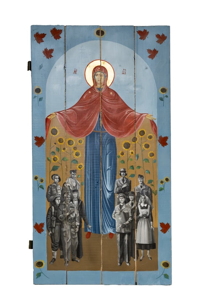 The image of the Pokrova icon