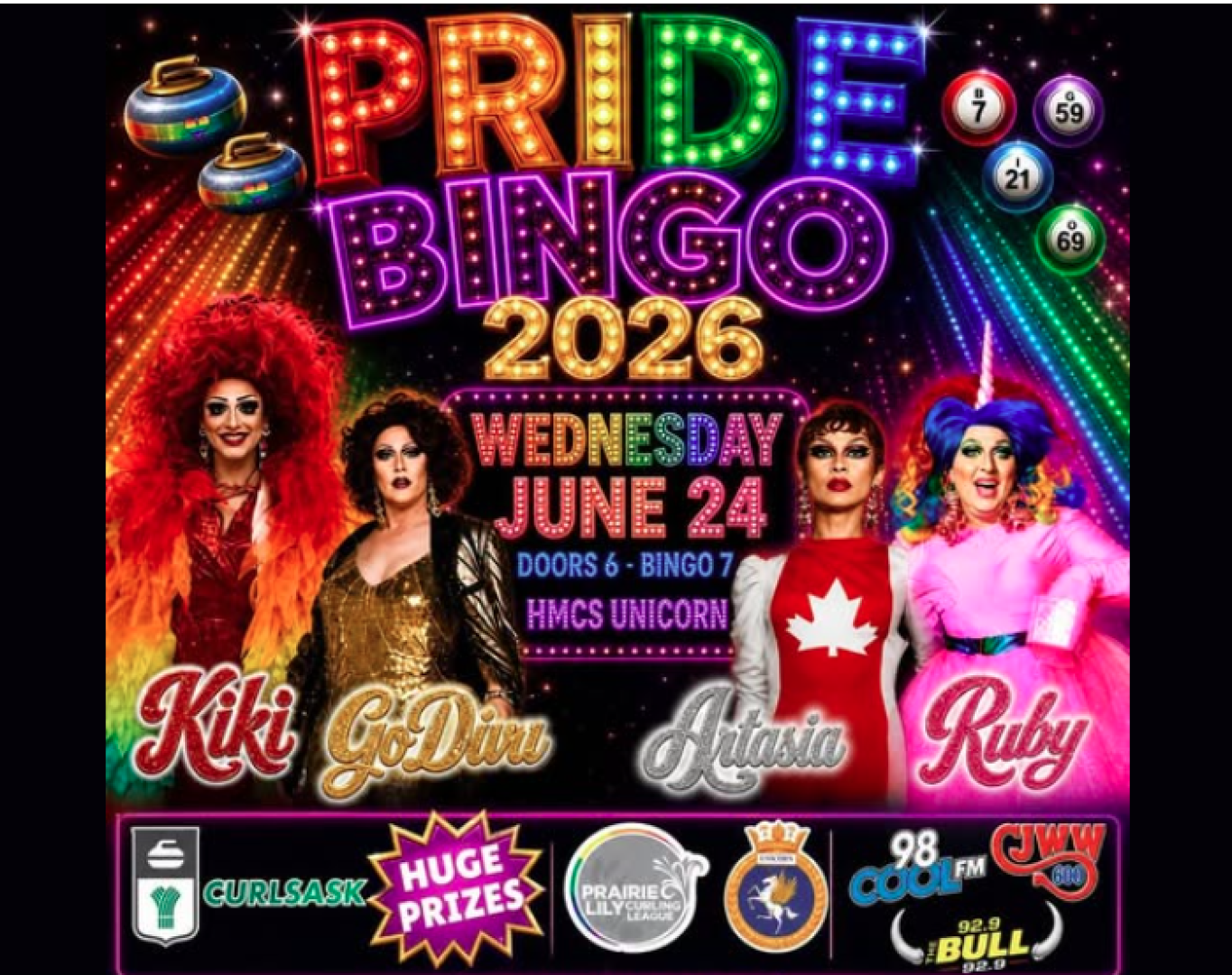Curling Pride Bingo Poster