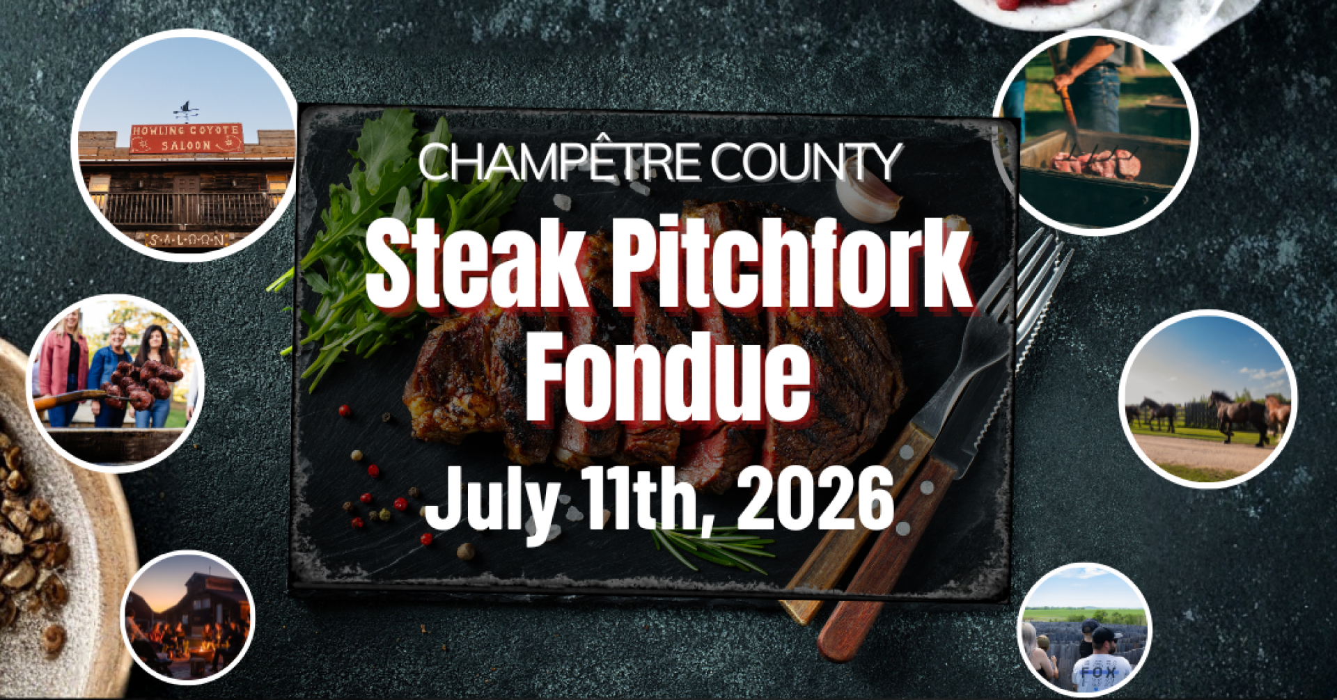 Champetre County Steak Pitchfork fondue July 11th 2026