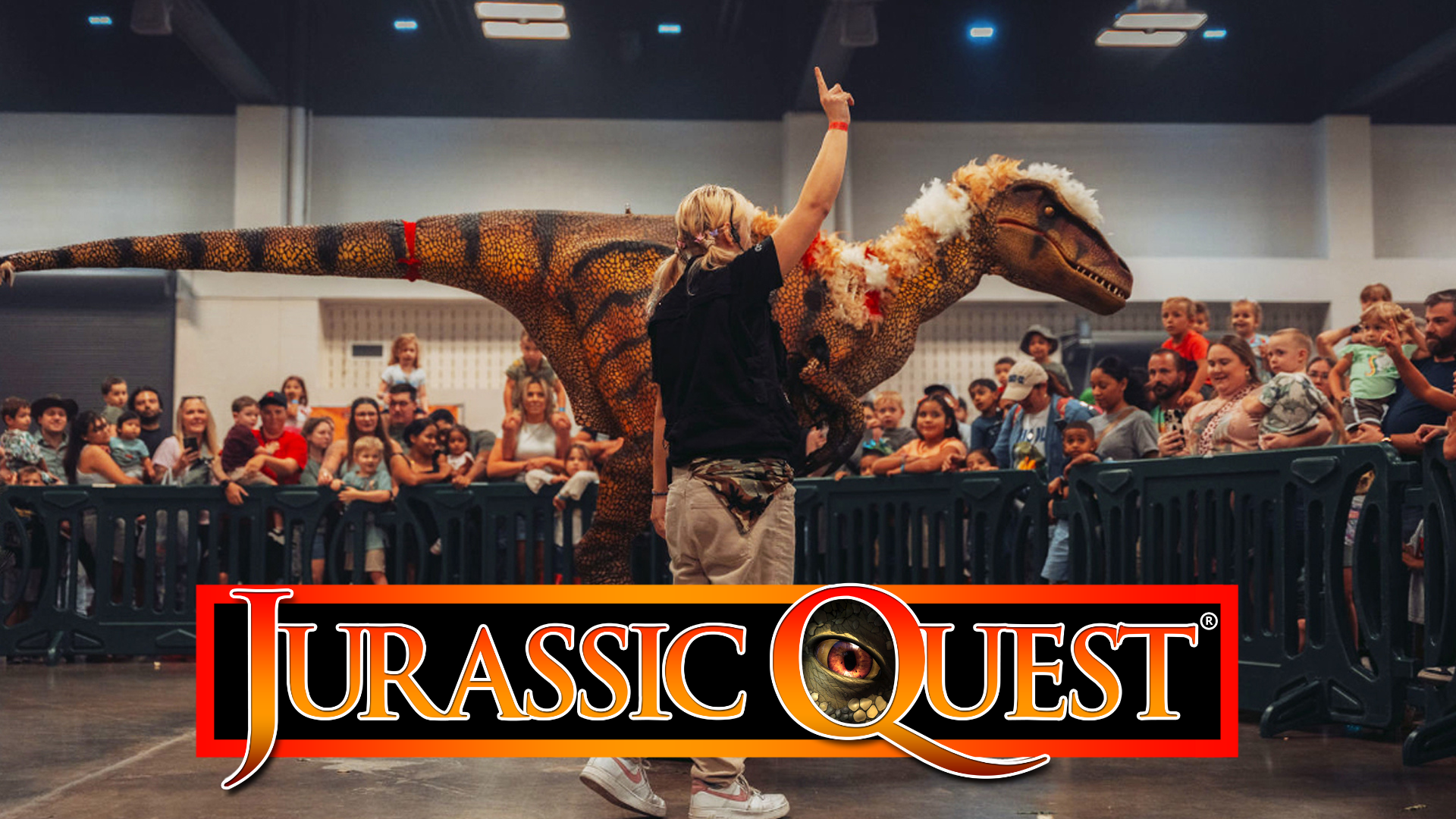 Picture of dino trainer with velociraptor 