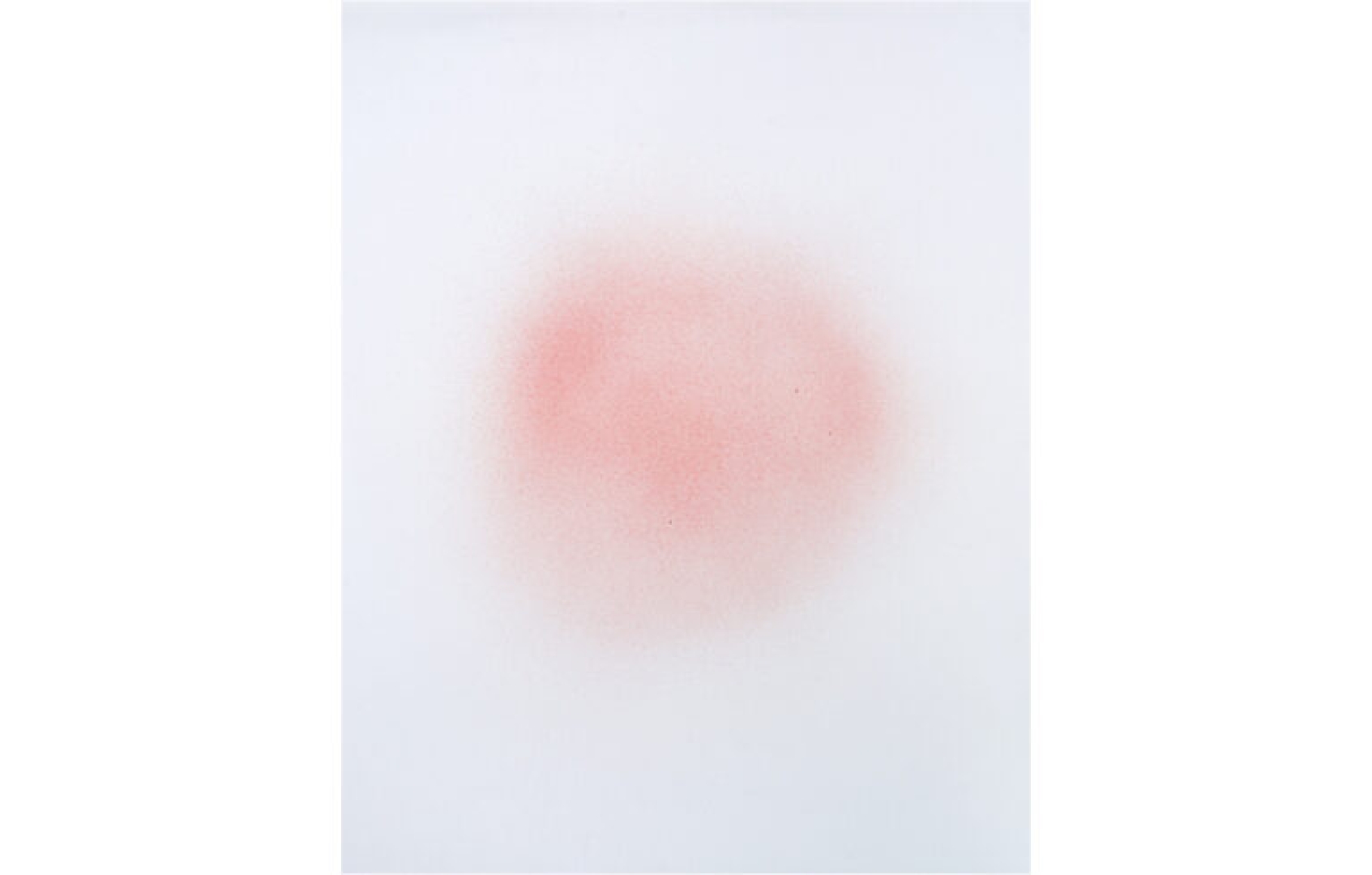 d harding, Three Pink Breaths Guatemala, 2025. Kaolin, titanium white, iron oxide, gum acacia on paper. 70 x 55 cm. Edition of 6. Commissioned for the 24th Bienal de Arte Paiz. Photography by Carl Warner. Courtesy the artist and Milani Gallery.